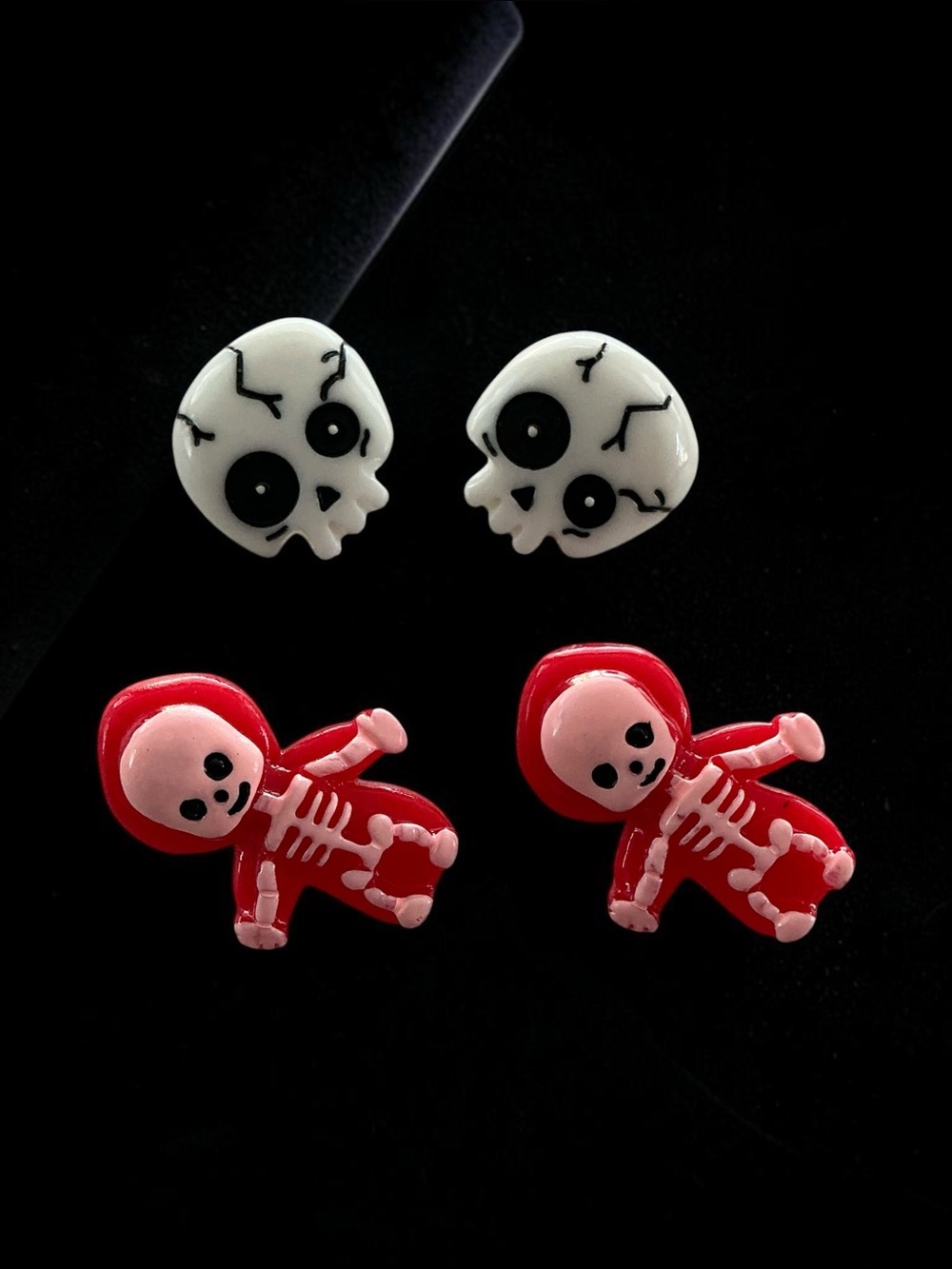🆕 Skulls and Skeleton Stud Earrings